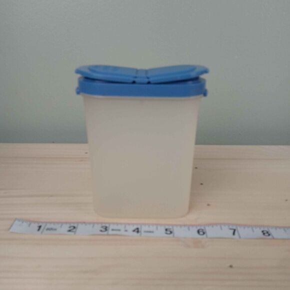 Vtg TUPPERWARE Modular Mates Spice Containers Blue Lids Food Storage 1846 - Picture 1 of 3